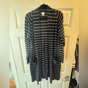 a new day Black and White Striped Sweater